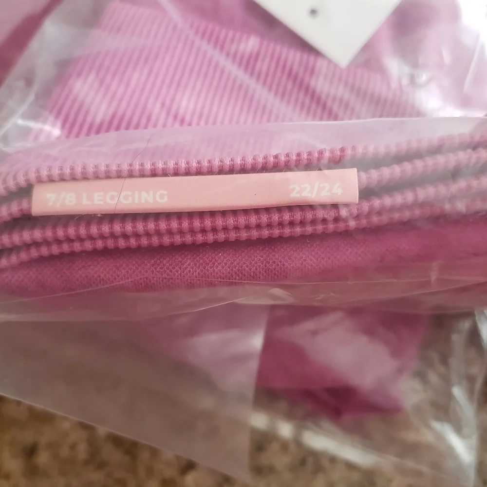 Lane Bryant Livi active high rise 7/8 tights leggings pink 22/24 NWT - Picture 5 of 7